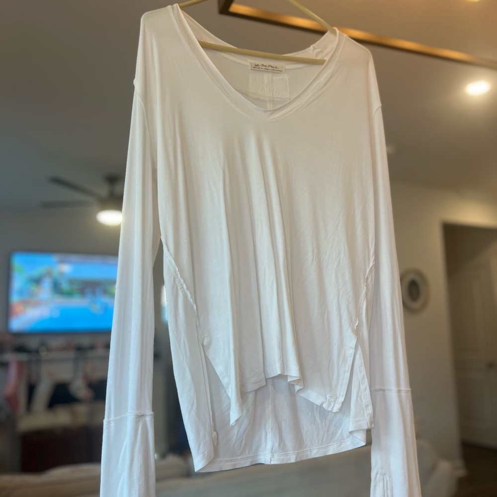 Free People Ivory Long Sleeve Tee - Picture 12 of 14
